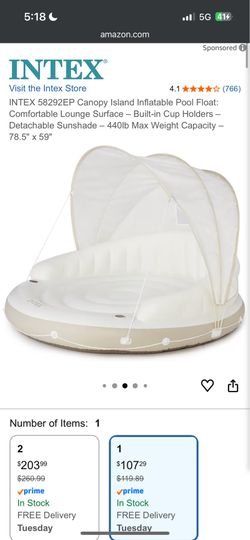 Pool inflatable canopy