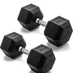 50 Lbs Dumbbells Set New! 