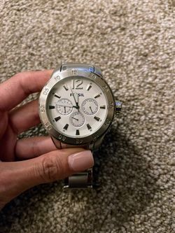 Mens Stainless Steel Fossil Watch
