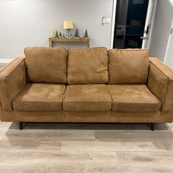 Ashley Maimz Faux Leather Sofa & Loveseat Set - $500 (Clairemont)