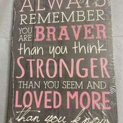 Braver/Stronger Decor 