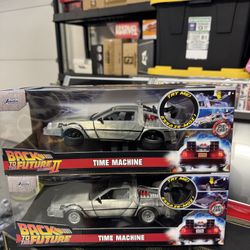 For Sale: JADA Brand New Back to the Future 1 and 2 Set Diecast Car Funko Neca Toy L@@K!