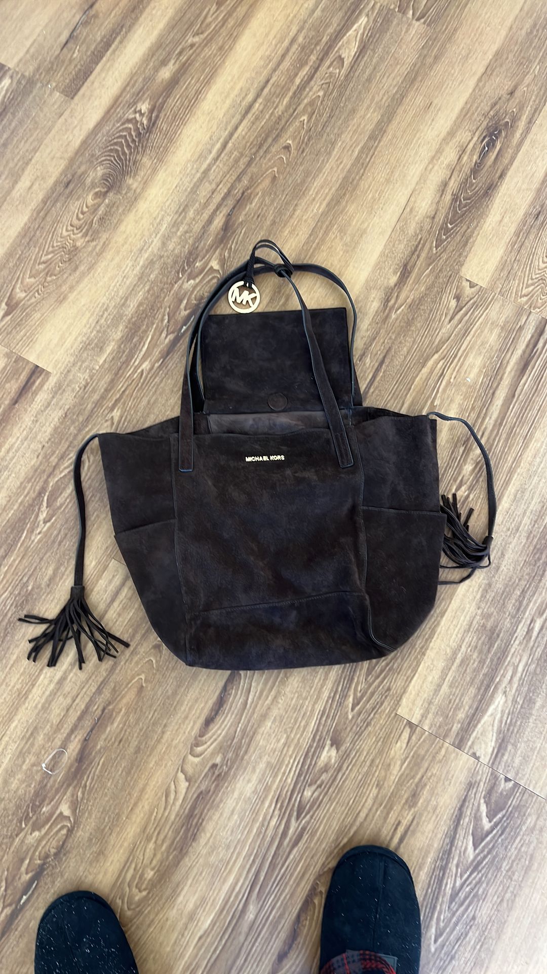 Michael Kors suede tote bag