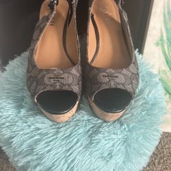 Women’s Coach Peep toe Wedge 