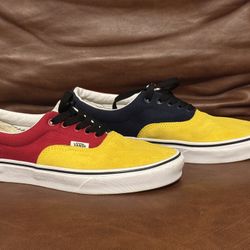 Vans Era (OTW Rally) Blue/Red/Yellow Men's size 7.5 woman’s 9