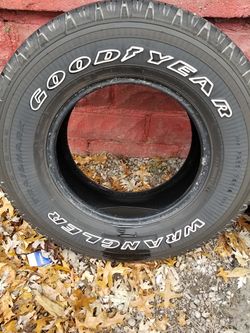 GOODYEAR WRANGLER TRAILMARK (2) 245/75/16. (2) 255/70/16 for Sale in Lima,  OH - OfferUp