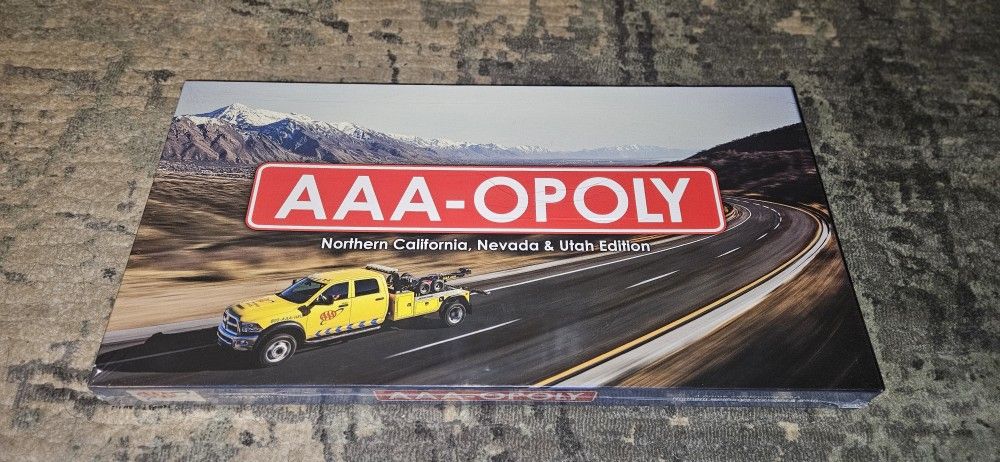 AAA-OPOLY Northern California, Nevada & Utah Edition Brand New & Factory Sealed!