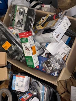 Box full of things for your house