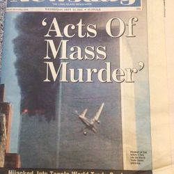 Newsday  September 12,2001  News Paper