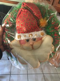 Adornos navideños para la puerta