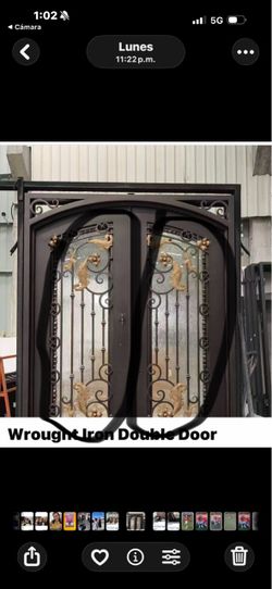 Wrought Iron Para dos puertas solo 100 Dllrs