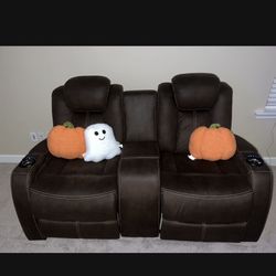 Power Theater Reclining Couch Two Piece (Preloved)