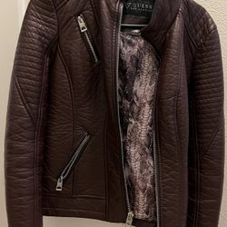 Guess Women’s Faux Leather Jacket 