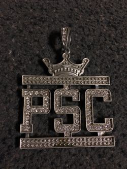 P$C PSC silver chain charm