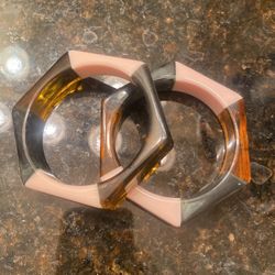 2 Acrylic Bracelets 