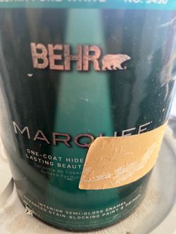 1 Gallon Behr  Marquee Interior Semi-Gloss  Light Brown