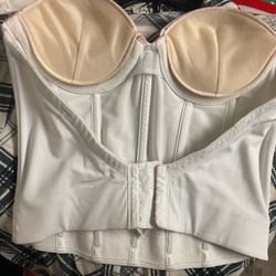 BRA! -White Push-up/Low-Back/ STRAPLESS BRA! F/ WEDDING DRESS & Formal Wear. 