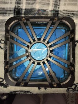Kicker Solo-Baric L7 LED Subwoofer Grille in charcoal/gunmetal finish