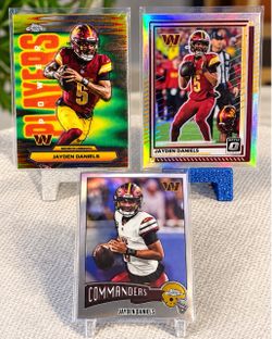 Jayden Daniels Washington Commanders Card Lot (3)
