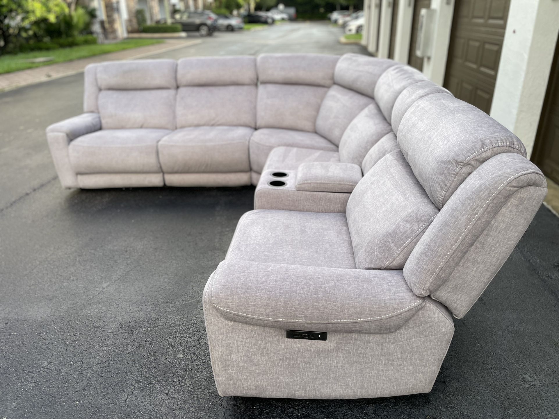 Sectional Couch/Sofa - Recliners - PROFESSIONALLY CLEANED - Gray - Delivery Available 🚛