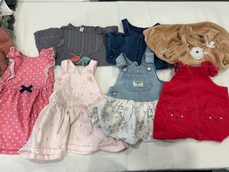 7 baby girl dress bundle 6 month