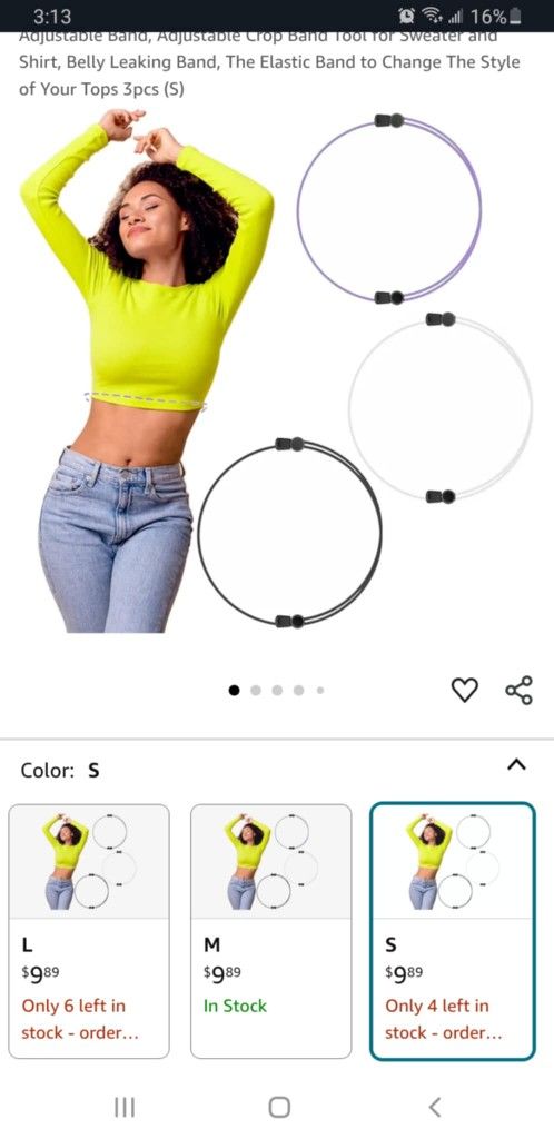 Crop tuck Adjustable