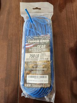 50 ft paracord type IV/750 lbs Blue NEW
