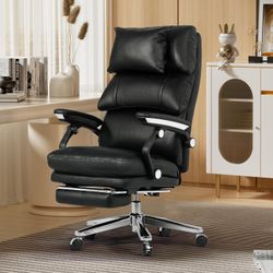 BRAND NEW Kinnls Paddy Leather Big & Tall Executive Office Chair (500 lbs)