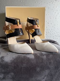 Michael Kors Colorblock Ankle Strap Heels