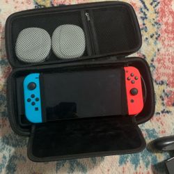 Nintendo Switch With Super Smash Brothers Game Disk