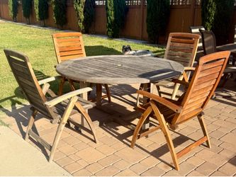 Kingsley Bate Teak Patio Table Set