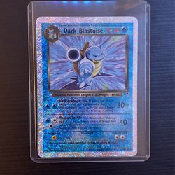 Dark Blastoise Pokémon Card