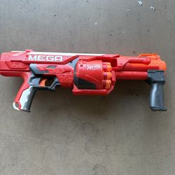Red Nerf Gun (Bullets Included)
