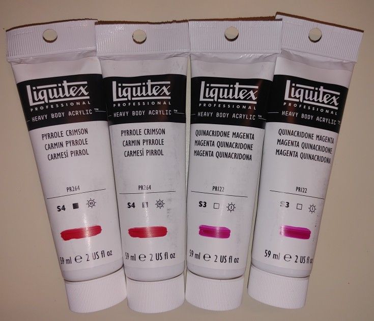 LIQUITEX PROFESSIONAL HEAVY BODY ACRYLICS, BRAND NEW, MISC COLORS & SIZES
