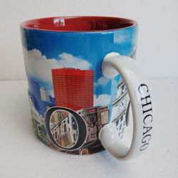Americaware Chicago The Windy City 18 oz. Multicolor Relief Coffee Mug