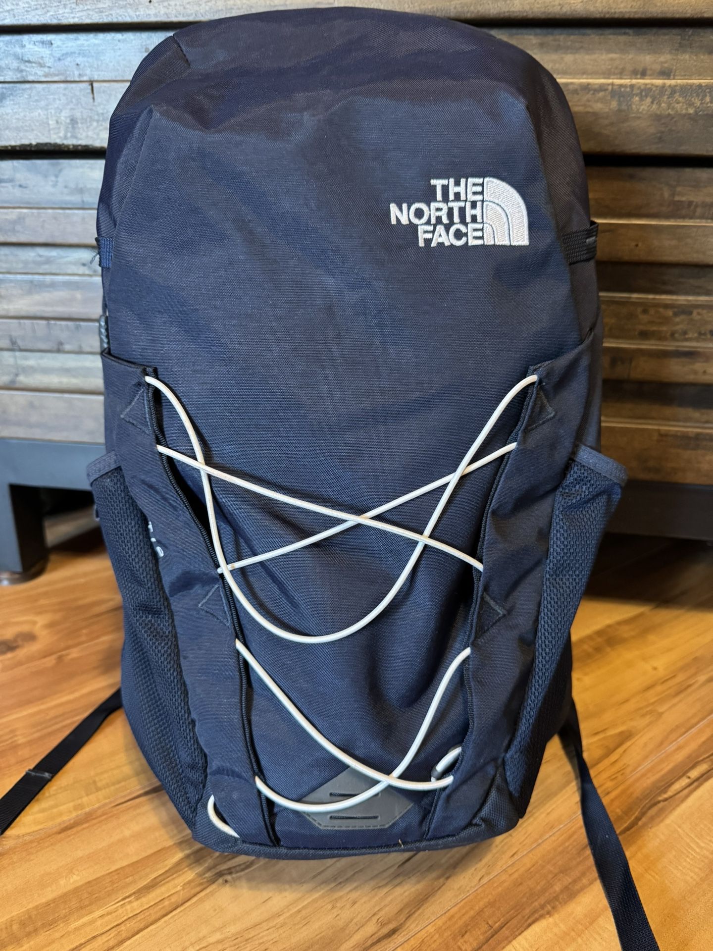 The North Face Cryptic Daypack Navy Blue Hiking School Laptop Backpack Travel