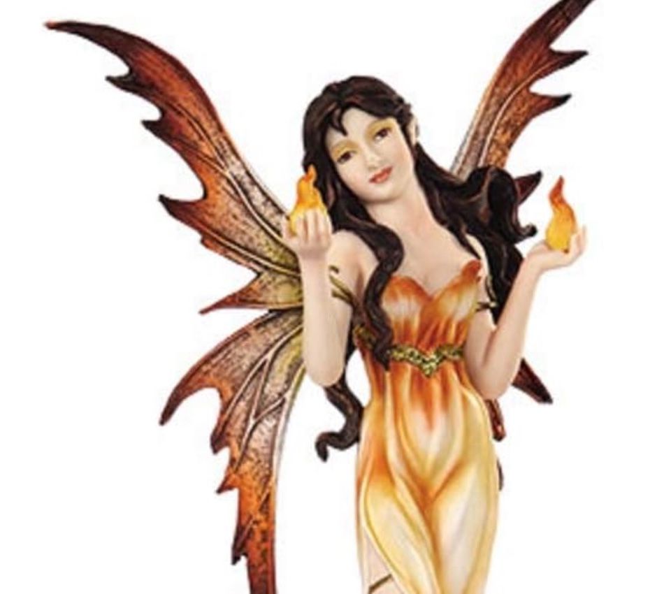 Fire Fairy Goddess Elemental Mystique Fairy Figurines