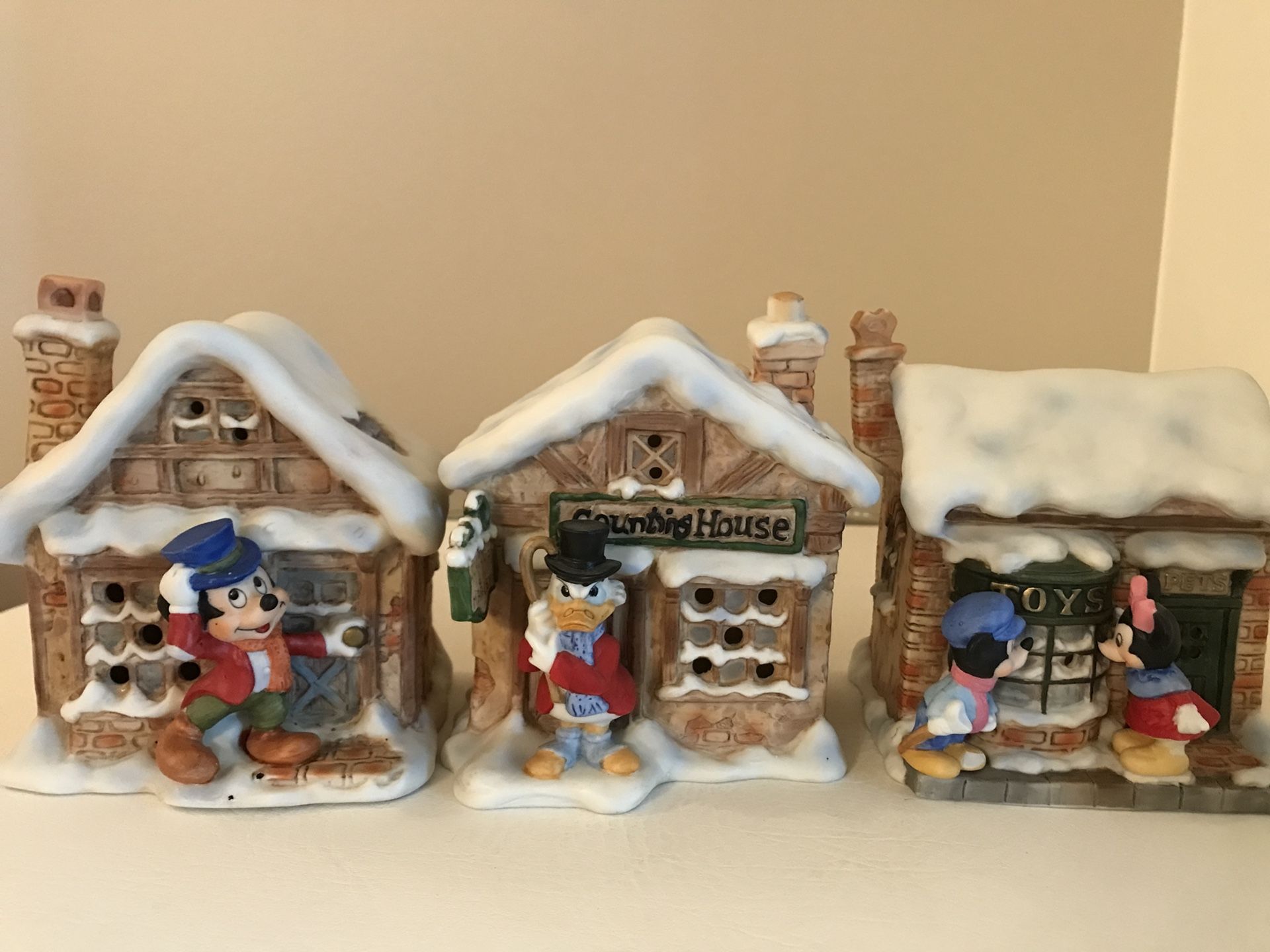 Disney Christmas Carol Houses (Set of 3) Walt Disney Company (Schmid)