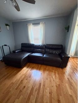 Luxury 100% Genuine Leather Sectional Sofa