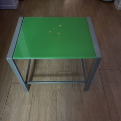 Green Glass Nesting Table