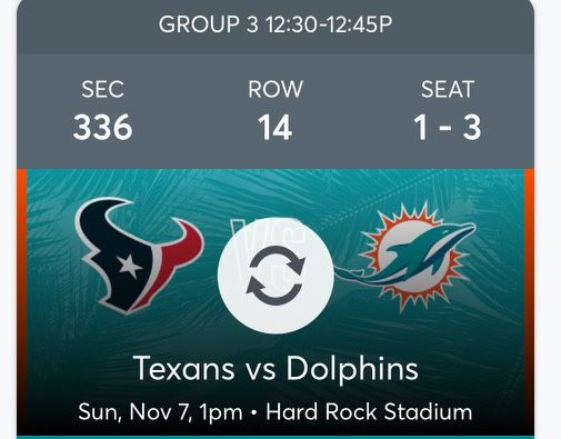 Dolphins Game Tickets