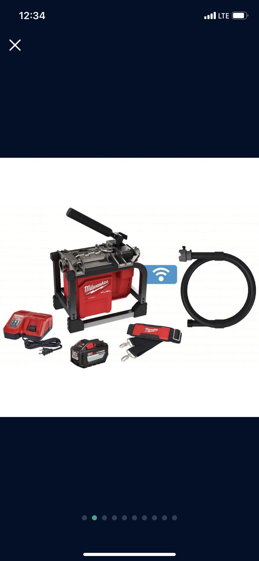 Milwaukee M18 FUEL Cordless Drain Cleaning Sewer Sectional Machine Kit