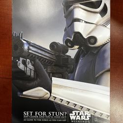 2015 Walt Disney World Hollywood Studios Star Wars Weekends Storm Trooper Poster
