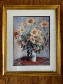 Sunflower Painting With Frame