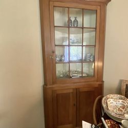 Antique Cherry Corner Cabinet