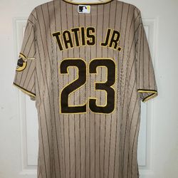 Men's Nike Fernando Tatis Jr. Khaki San Diego Padres Alternate Limited Player Jersey