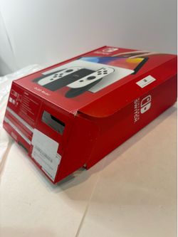 Box only - Nintendo Switch OLED Model Empty Box Original White Console Packaging Only