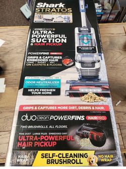 Shark® Stratos™ Upright Vacuum with DuoClean PowerFins HairPro™, Powered Lift-Away®, Self-Cleaning Brushroll, Odor Neutralizer Technology, Anti-Allerg
