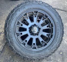 20” XD Series rims & 275/65/20 AT tires set