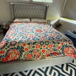 Moving sale! California King Bed with Frame, Box Spring, & Mattress – $300 OBO